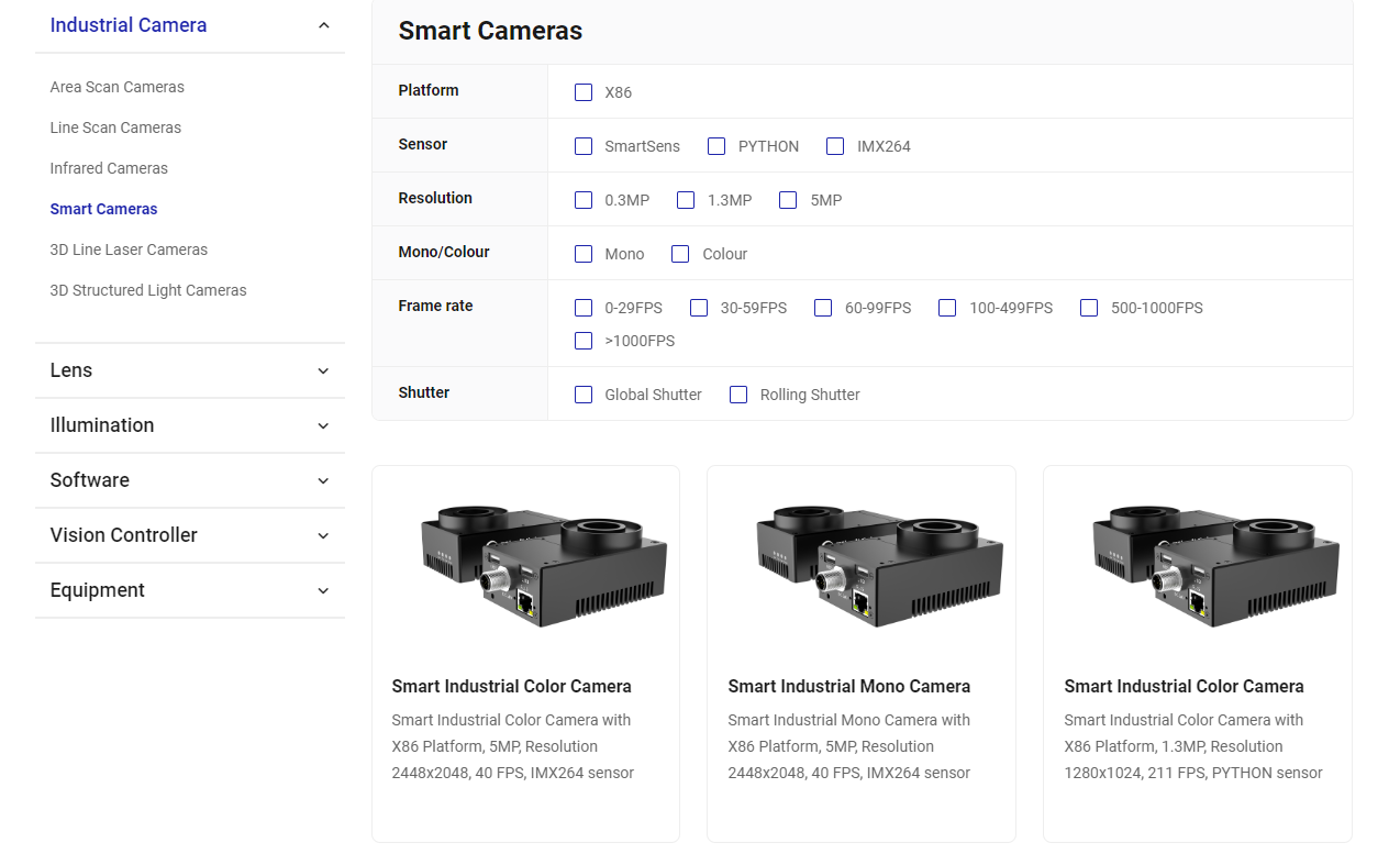 產(chǎn)品選型示例