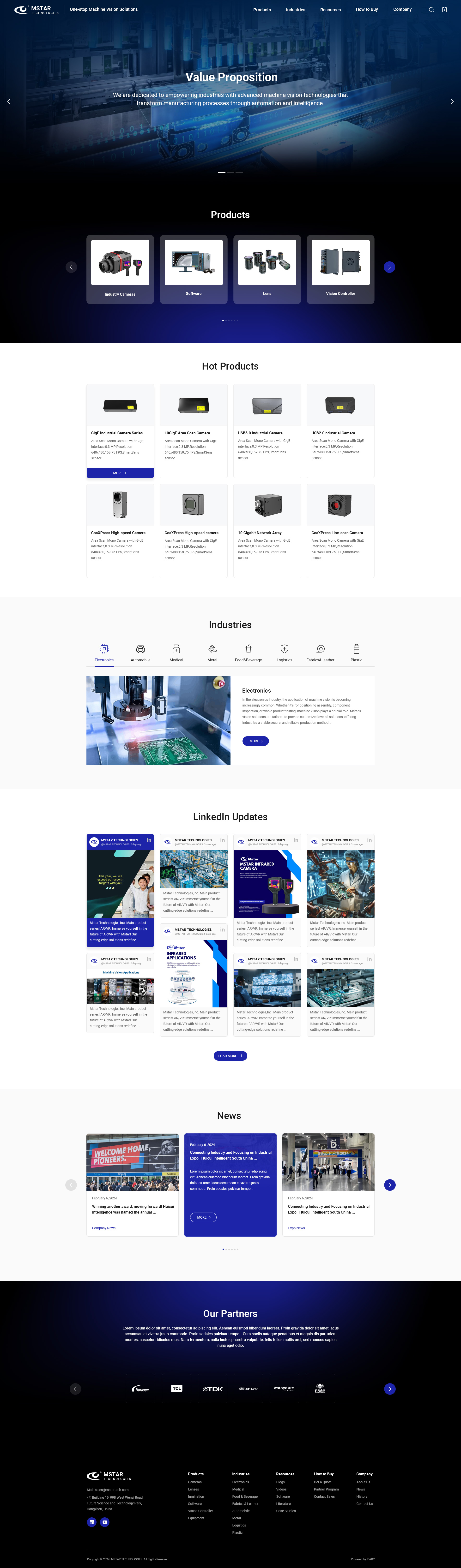 工業(yè)相機(jī)網(wǎng)站建設(shè)案例 派迪科技